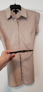 Tan top with belt